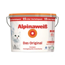 Innenfarbe »Alpinaweiß Das Original«, 15 l, weiß, matt