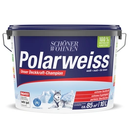 Innenfarbe »Polarweiss«, 10 Liter, weiß, matt