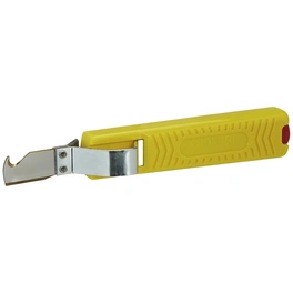 Kabelmesser, mit feststehender Klinge, gelb, Kunststoff