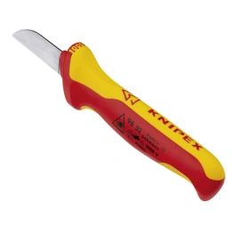 Kabelmesser, Werkzeugstahl (WS), rot/gelb