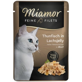 Katzen-Nassfutter, Thunfisch in Lachsjelly, 100 g