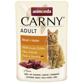 Katzen-Nassfutter »Adult«, Rind/Huhn, 85 g