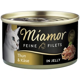 Katzen-Nassfutter »Feine Filets«, Thunfisch + Käse, 100 g