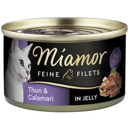 Katzen-Nassfutter »Feine Filets«, Thunfisch + Calamaris, 100 g