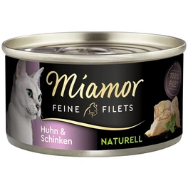 Katzen-Nassfutter »Feine Filets«, Huhn/Schinken, 80 g