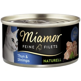 Katzen-Nassfutter »Feine Filets«, Thunfisch/Shrimps, 80 g