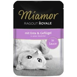 Katzen-Nassfutter »Ragout Royale«, Ente + Geflügel, 100 g