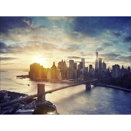 Keilrahmenbild »New York Sun«, Rahmen: Holzwerkstoff, natur