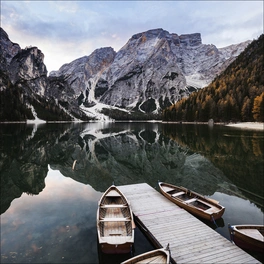 Keilrahmenbild »Wildsee I«, Rahmen: Holzwerkstoff, natur