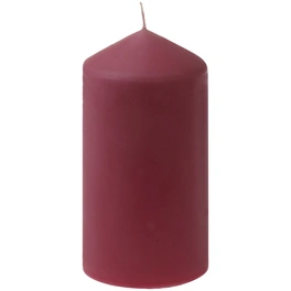 Kerze »glatte Ware«, rot, einfarbig, 1 Stück