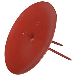Kerzenhalter, Metall, rot, Ø: 8 cm