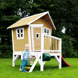 Kinderspielhaus »Robin«, BxHxT: 264 x 203 x 177 cm, Holz, braun/weiß/rot