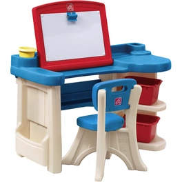 Kindertisch »The Studio Art Desk«, rot, blau, braun