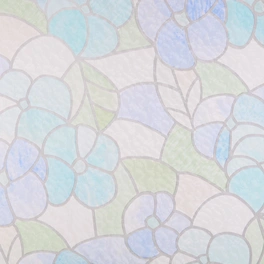 Klebefolie, transparent, Blumen, 200x45 cm