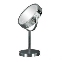 Kosmetikspiegel »Bright«, Ø: 17,5 cm, Metall, beleuchtet