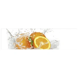 Küchenrückwand »Aqua-Orange«, Aluverbund, Orange