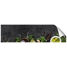 Küchenrückwand-Panel »fixy«, dunkelgrau/grün/braun