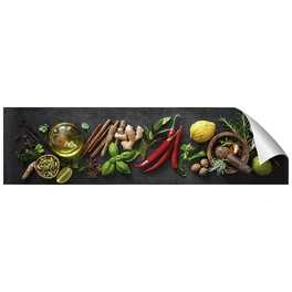 Küchenrückwand-Panel »fixy«, dunkelgrau/grün/rot/beige/braun