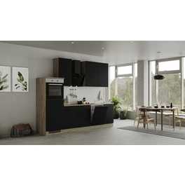 Küchenzeile »Capri«, mit E-Geräten, Gesamtbreite: 280 cm, Front mit Antifingerprint-Effekt