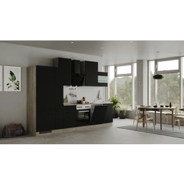 Küchenzeile »Capri«, mit E-Geräten, Gesamtbreite: 310 cm, Front mit Antifingerprint-Effekt