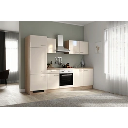 Küchenzeile, mit E-Geräten, Gesamtbreite: 270 cm, Arbeitsplatte mit High Pressure Laminate (HPL)