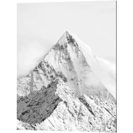 Kunstdruck »Berggipfel im Nebel«, mehrfarbig, Alu-Dibond