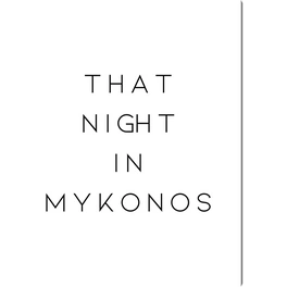 Kunstdruck »Diese Nacht in Mykonos«, mehrfarbig, Alu-Dibond