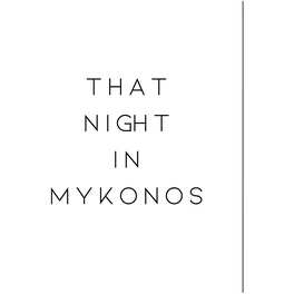 Kunstdruck »Diese Nacht in Mykonos«, mehrfarbig, Alu-Dibond
