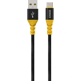 Ladekabel, Type C Sync Kabel 1,2 m, schwarz/gelb