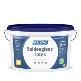 Wand- und Deckenfarbe »Seidenglanzlatex«, weiß, 5 l