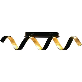LED-Deckenleuchte »Helix«, schwarz/goldfarben, inkl. Leuchtmittel, Breite: 80 cm