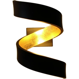 LED-Wandleuchte »Helix«, schwarz/goldfarben, inkl. Leuchtmittel, Breite: 10 cm