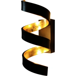 LED-Wandleuchte »Helix«, schwarz/goldfarben, inkl. Leuchtmittel, Breite: 10 cm