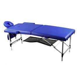 Massageliege, geeignet für: Wellnessbereich, blau/silberfarben