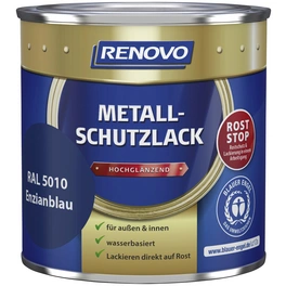 Metallschutzlack hochglänzend, enzianblau RAL 5010