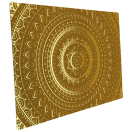 Mini-Spritzschutz »Mandala gold«, Aluverbund, Orientalisches design