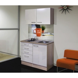 Miniküche, mit E-Geräten, Gesamtbreite: 100 cm, Arbeitsplatte mit High Pressure Laminate (HPL)