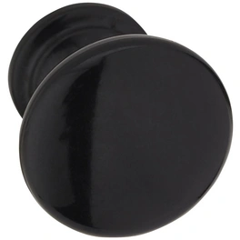 Möbelknopf, Ø 25 x 23 mm, schwarz, Kunststoff