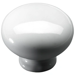Möbelknopf, Ø 30 x 25,5 mm, weiß, Keramik