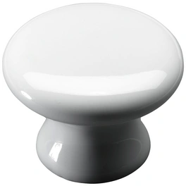 Möbelknopf, Ø 38 x 30 mm, weiß, Keramik