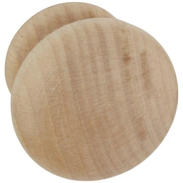 Möbelknopf, rund, Ø 34 x 28 mm, buchefarben