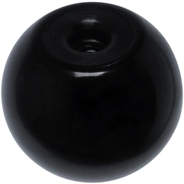 Möbelknopf, schwarz, Kunststoff verzinkt