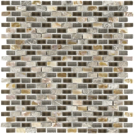 Mosaikmatte »5TH D-Brow«, BxL: 28,5 x 28,5 cm, Wandbelag