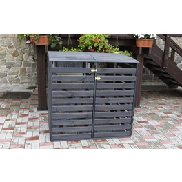 Mülltonnenbox »Vario 4«, aus Holz, 136x122x91,5cm (BxHxT), 480 Liter