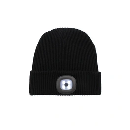Mütze »Nordic«, schwarz/grau, mit LED Lampe