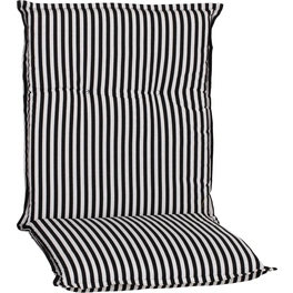 Niederlehnerauflage »Turin«, schwarz/weiß, Streifen, BxL: 46 x 98 cm