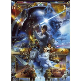 Papiertapete »Luke Skywalker Collage«, Breite 184 cm