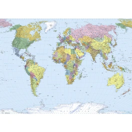 Papiertapete »World Map «, Breite 254 cm