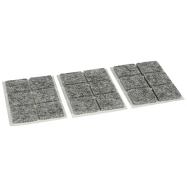 Parkettgleiter, quadratisch, Selbstklebend, grau, 20 x 3 x 20 mm