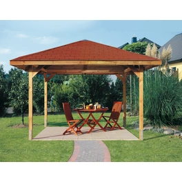 Pavillon-Set, rechteckig, quadratisch, BxHxT: 380 x 299 x 380 cm